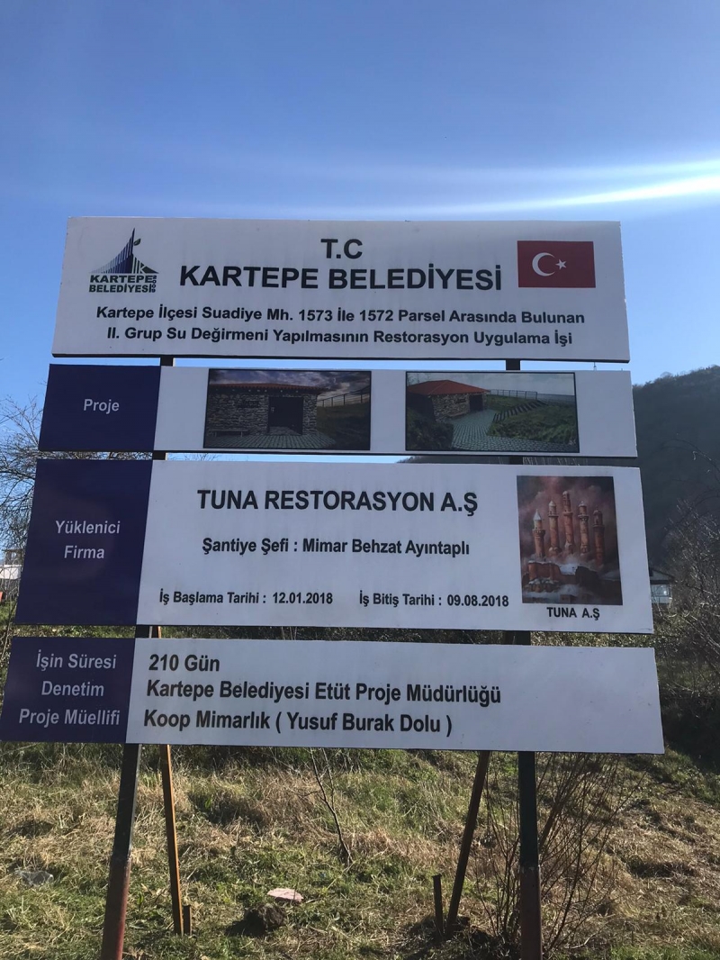 KOCAELİ KARTEPE SU DEĞİRMENİ RESTORASYON YAPIM İŞİ