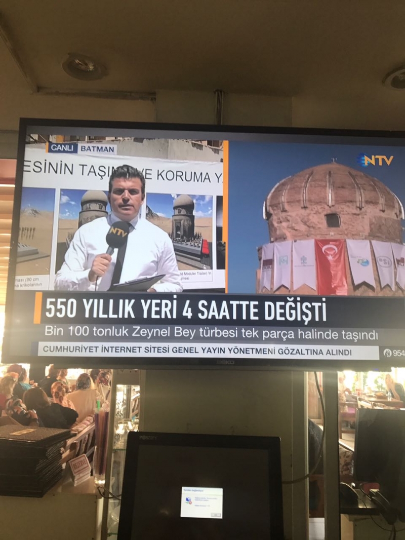 ZEYNEL BEY TÜRBESİ TAŞINMASI İŞİ
